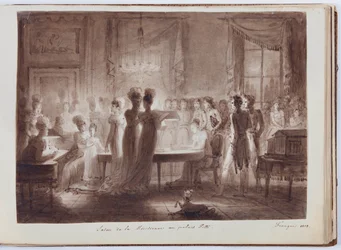 Pavillon Meridiana du Palais Pitti à Florence, illustration du Grand Album d